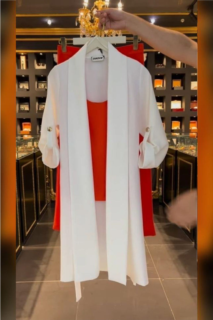 3 pc western gown suit