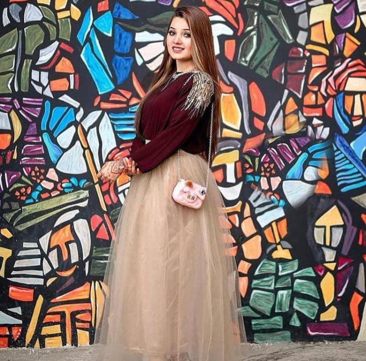 Embroidery Shirt With Skirt