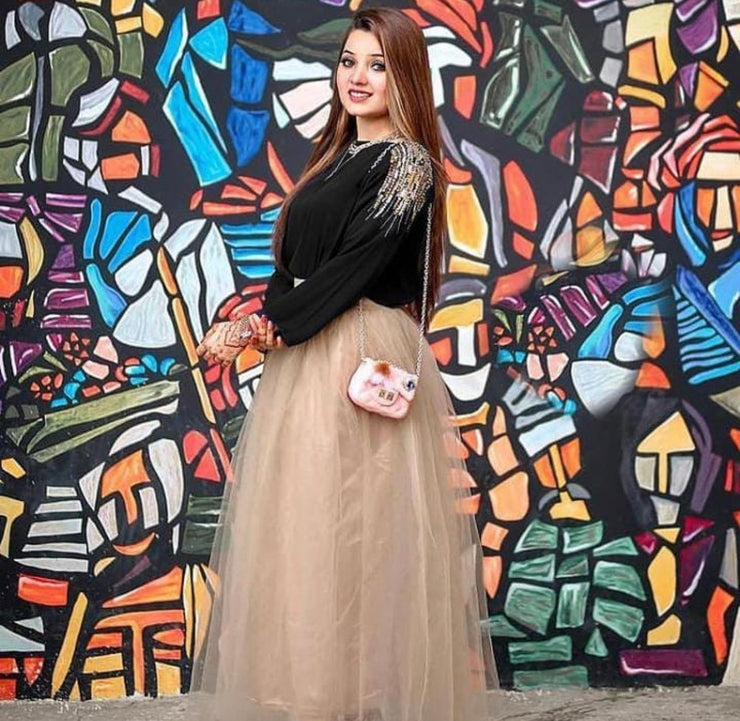 Embroidery Shirt With Skirt