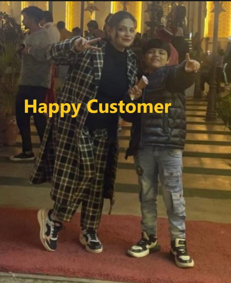 Stylish Long Coat 3pc Dress