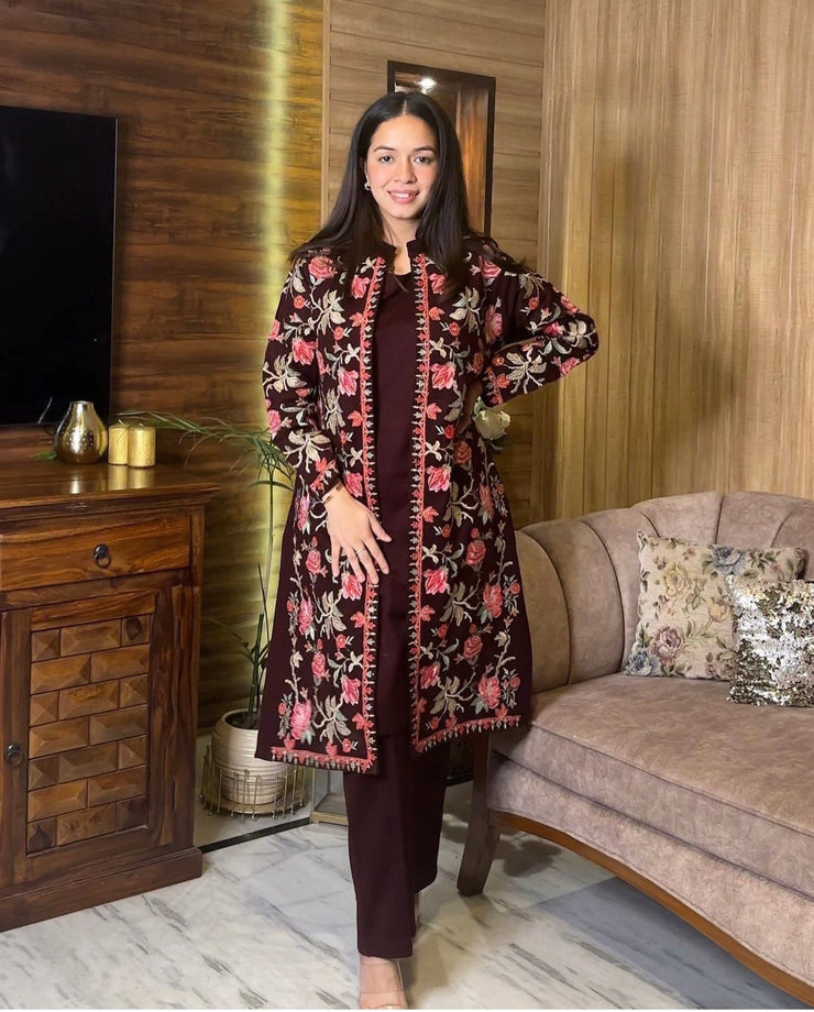 Embroidery Upper Gown Dress