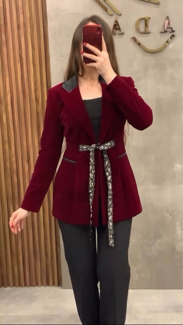 Coat Pant Style with belt