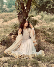 Chiffon Frock 3 pc Suit