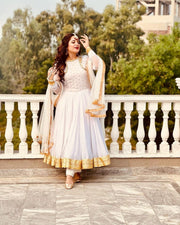 Chiffon Frock 3 pc Suit