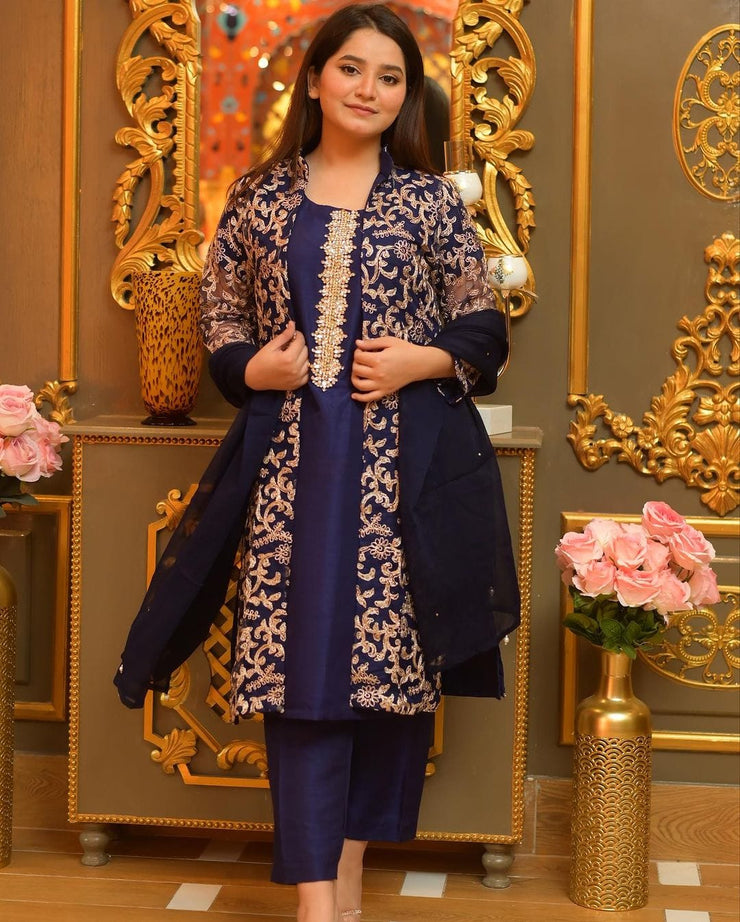 Fully Embroidery Gown Dress