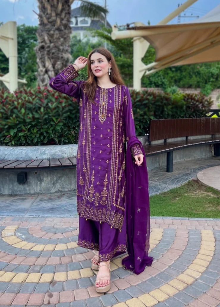 Eastern Ready to Wear 3 Piece - Top + Bottom + Dupatta