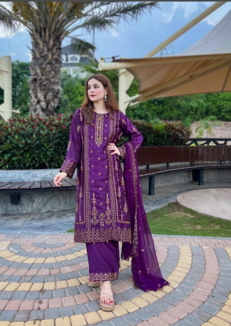 Eastern Ready to Wear 3 Piece - Top + Bottom + Dupatta