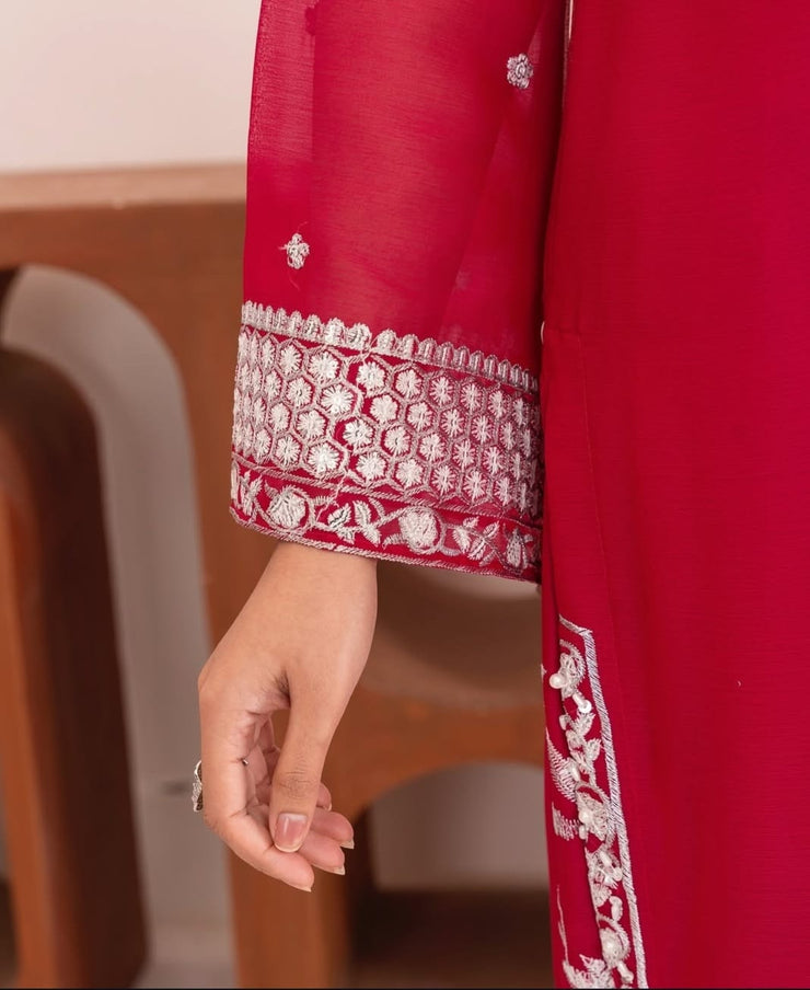 Embroidered Wedding Stitched Dress