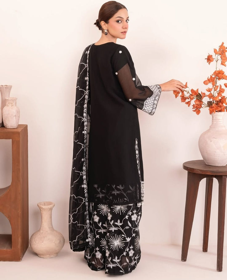 Embroidered Wedding Stitched Dress