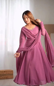 Long Flare Maxi With dupatta 3pcs