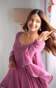 Long Flare Maxi With dupatta 3pcs