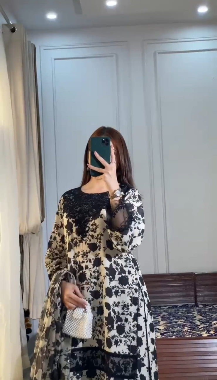 3Pcs FRONT AND BACK DIGITAL PRINTED SHIRT WITH DUPATTA