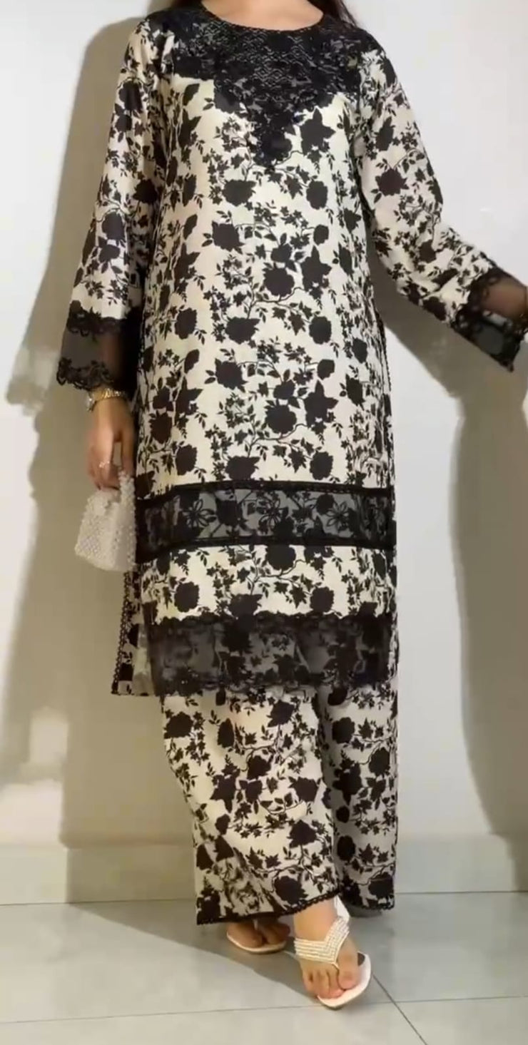 3Pcs FRONT AND BACK DIGITAL PRINTED SHIRT WITH DUPATTA