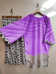 Front And Back Digital Printed Tie & Dye Shirt With Printed Flapper 2Pcs