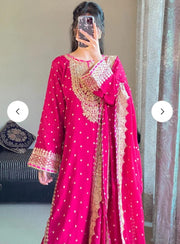 3pcs Top Bottom Dupatta Wedding Guest Wear Formal