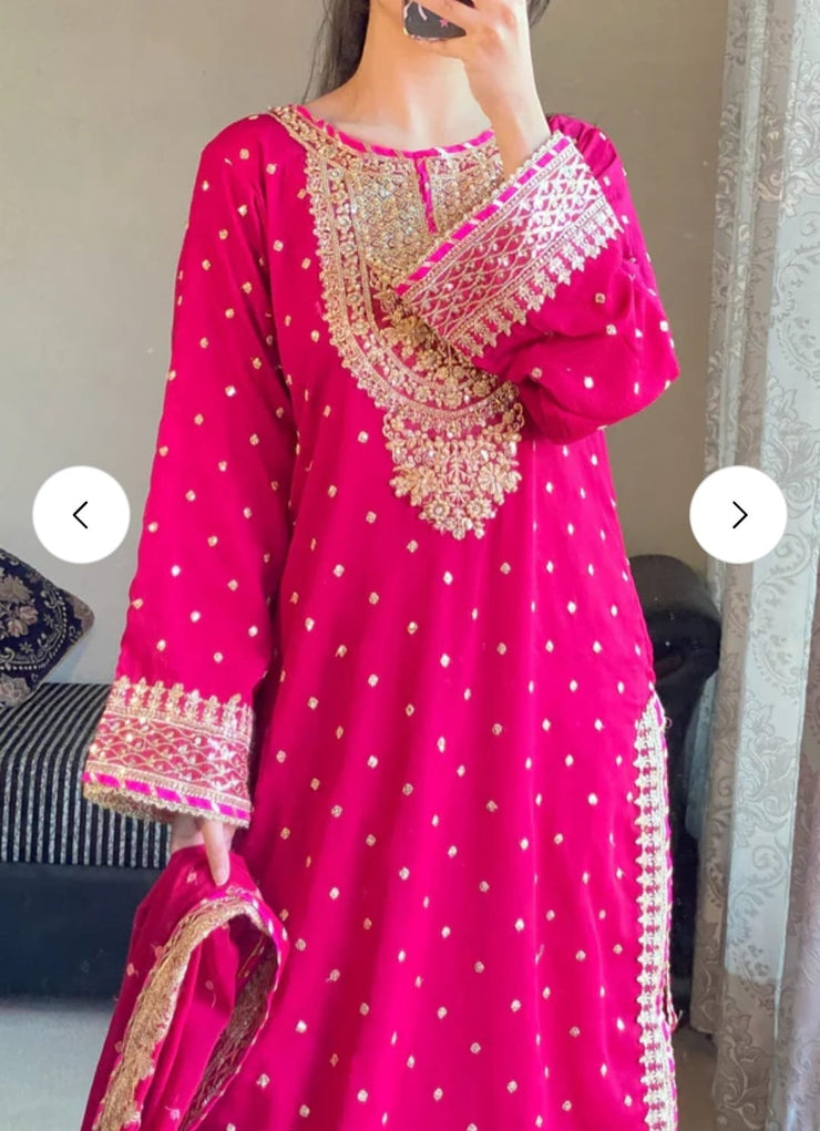 3pcs Top Bottom Dupatta Wedding Guest Wear Formal