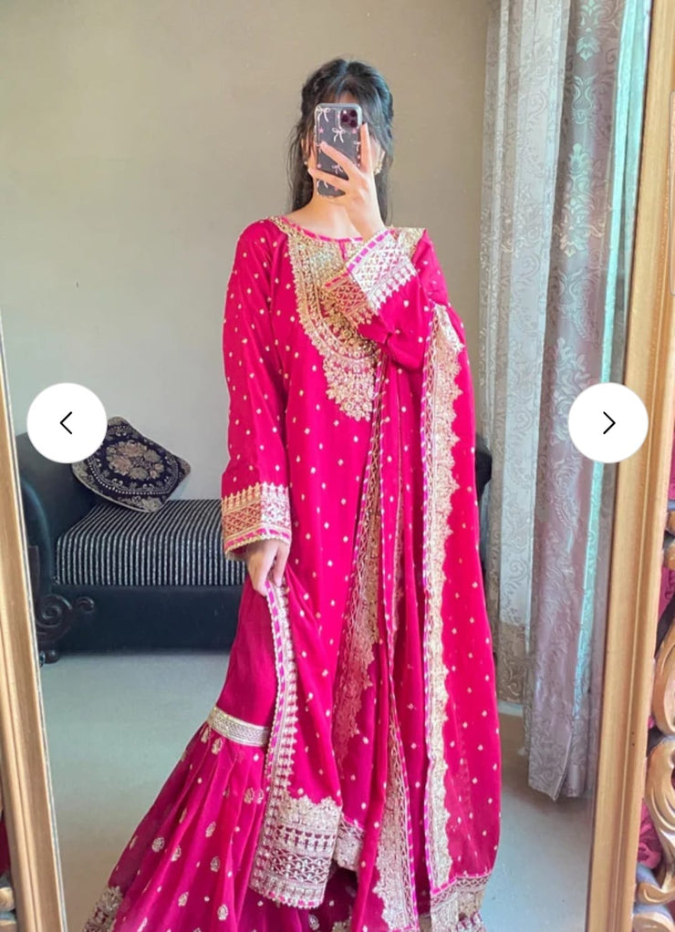 3pcs Top Bottom Dupatta Wedding Guest Wear Formal